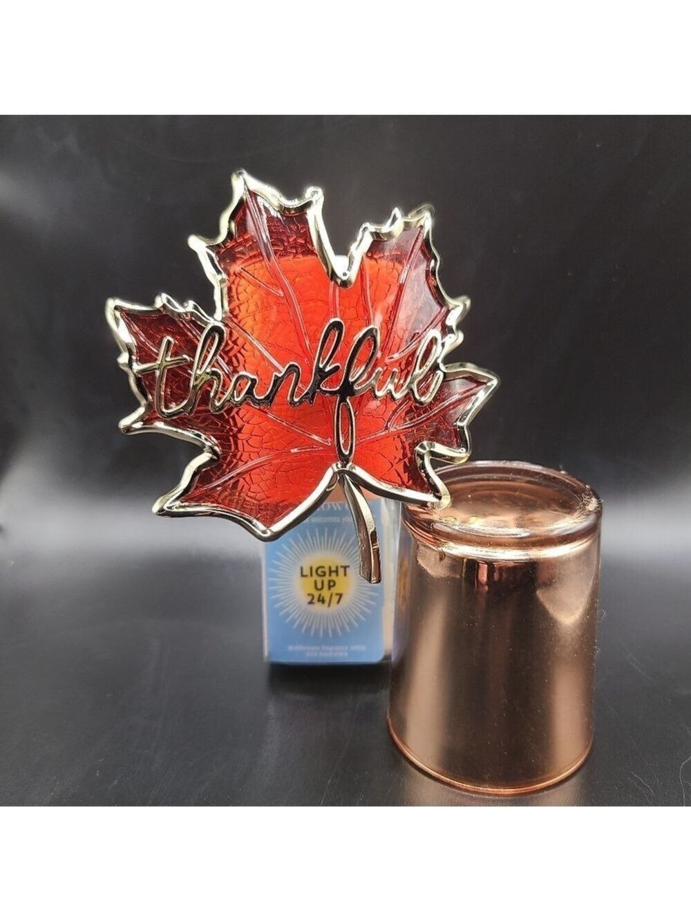 "THANKFUL" LEAF NIGHTLIGHT WALLFLOWER FRAGRANCE PLUG BY BATH & BODY WORKS - Picture 4 of 6